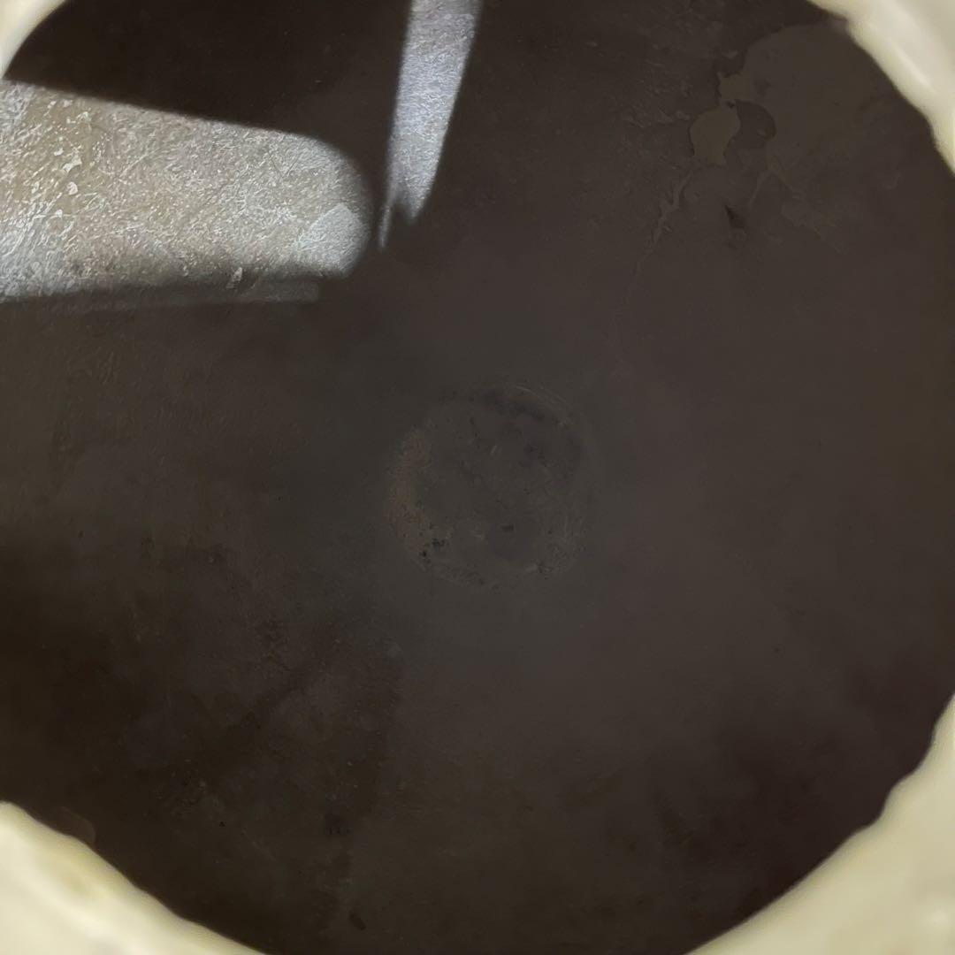 【アンティーク】大きな花瓶 装飾鉢 ストーン調 壺 フラワーベース 古道具