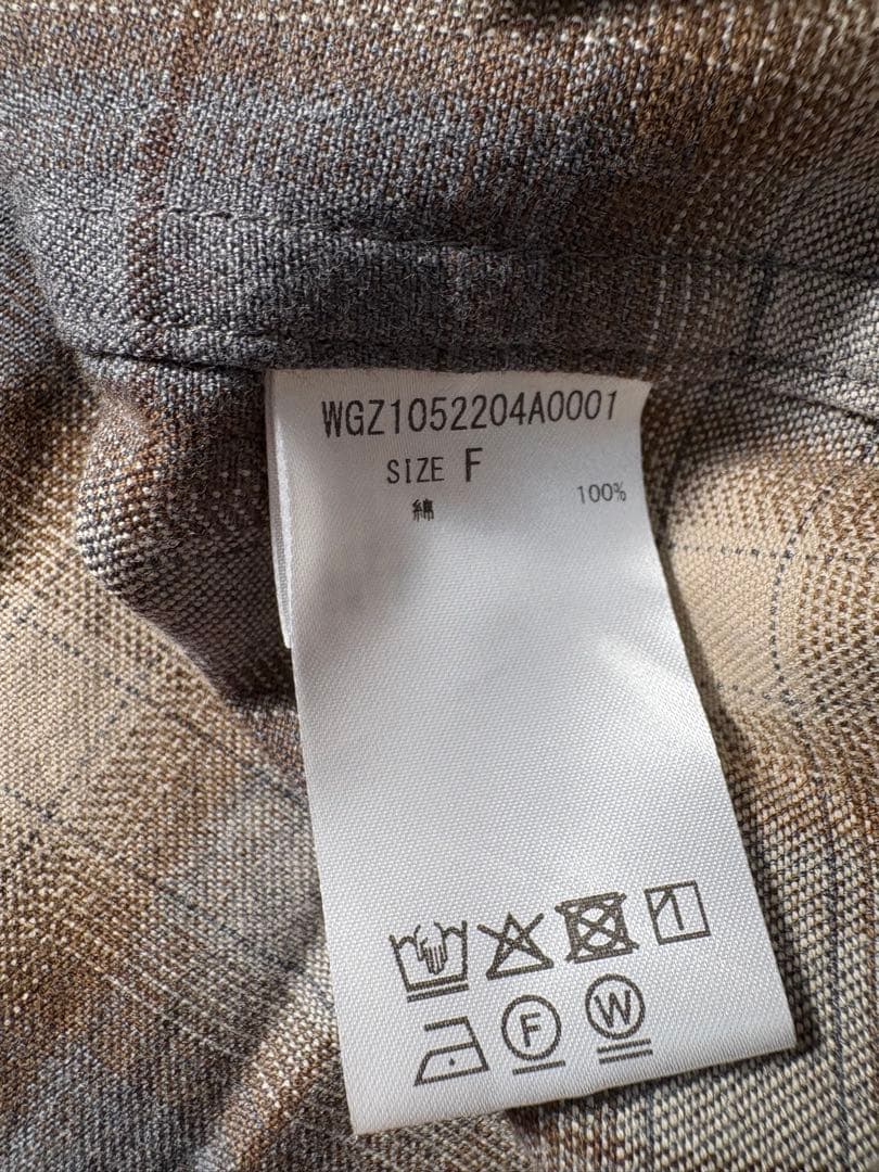 極美品✨️【Whim Gazette】シャギー チェック シャツ サイズフリー