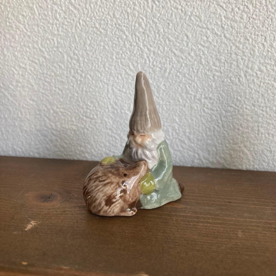 北欧ヴィンテージ【珍】優しいお色味のトムテたち（リス/ウサギ/ハリネズミ）セット