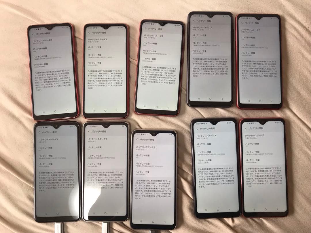 GALAXY A21 カラー3種類初期化済み10個docomo5