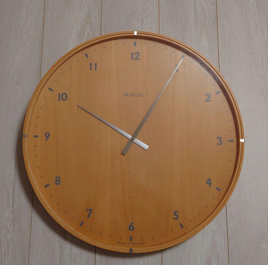 IN HOUSE インハウス 時計 50cm 定価28600円 北欧　レア