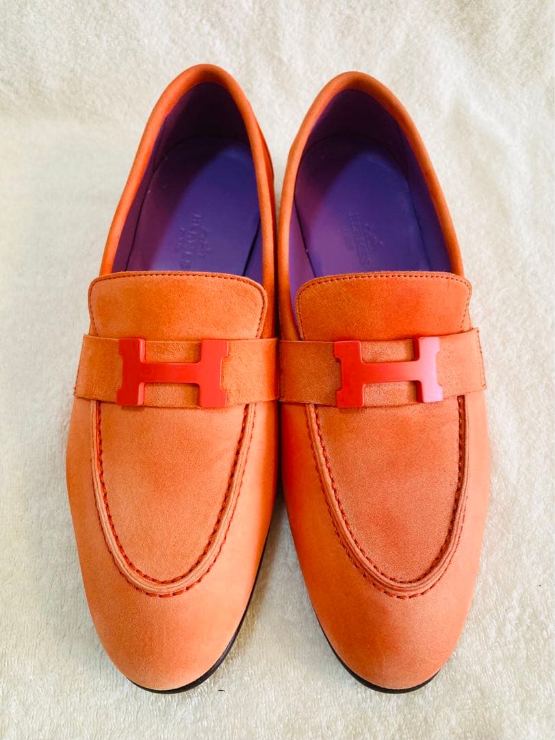 ★ほぼ未使用★HERMESエルメス　モカシンローファー　2022SS レザー