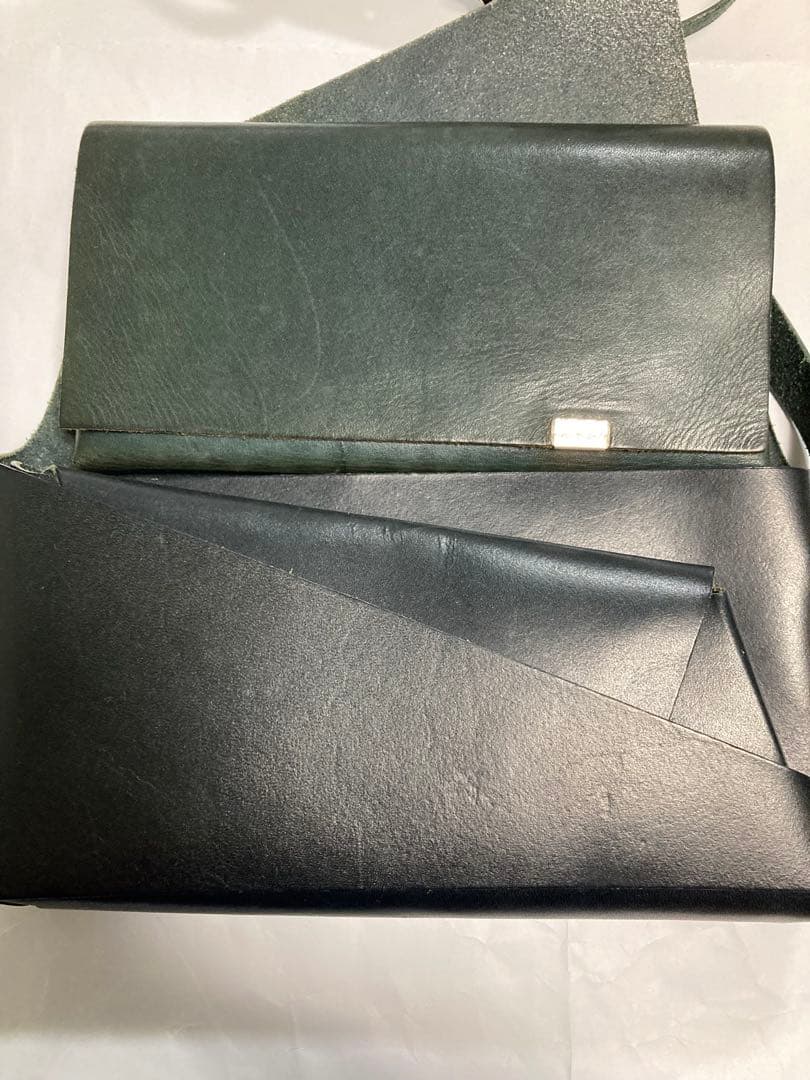 【美品】所作 ブライドルレザー ショルダーバッグ 鞄 ブラック 所作長財布おまけ