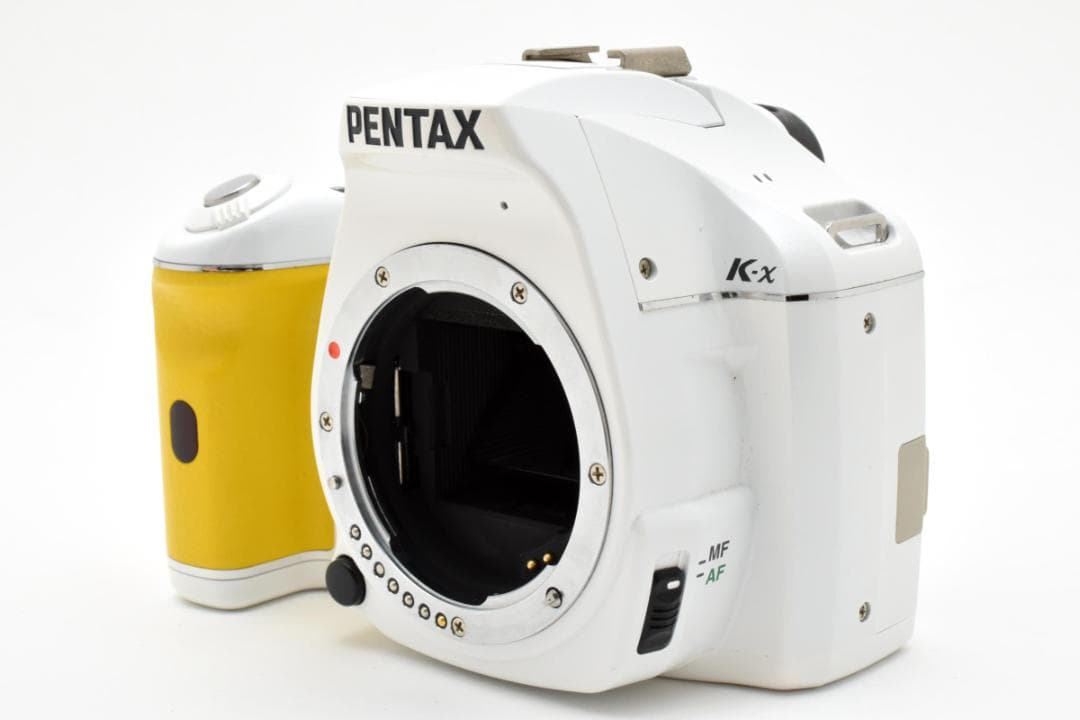 ペンタックスK-X 黄白レンズキット 希少カラー #AH018/KKAF023