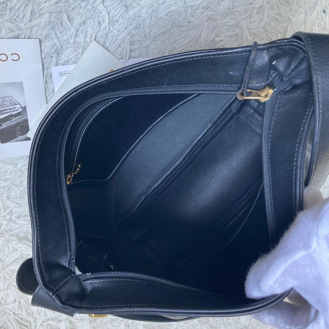 極美品 vintage coach old soho shoulder 黒