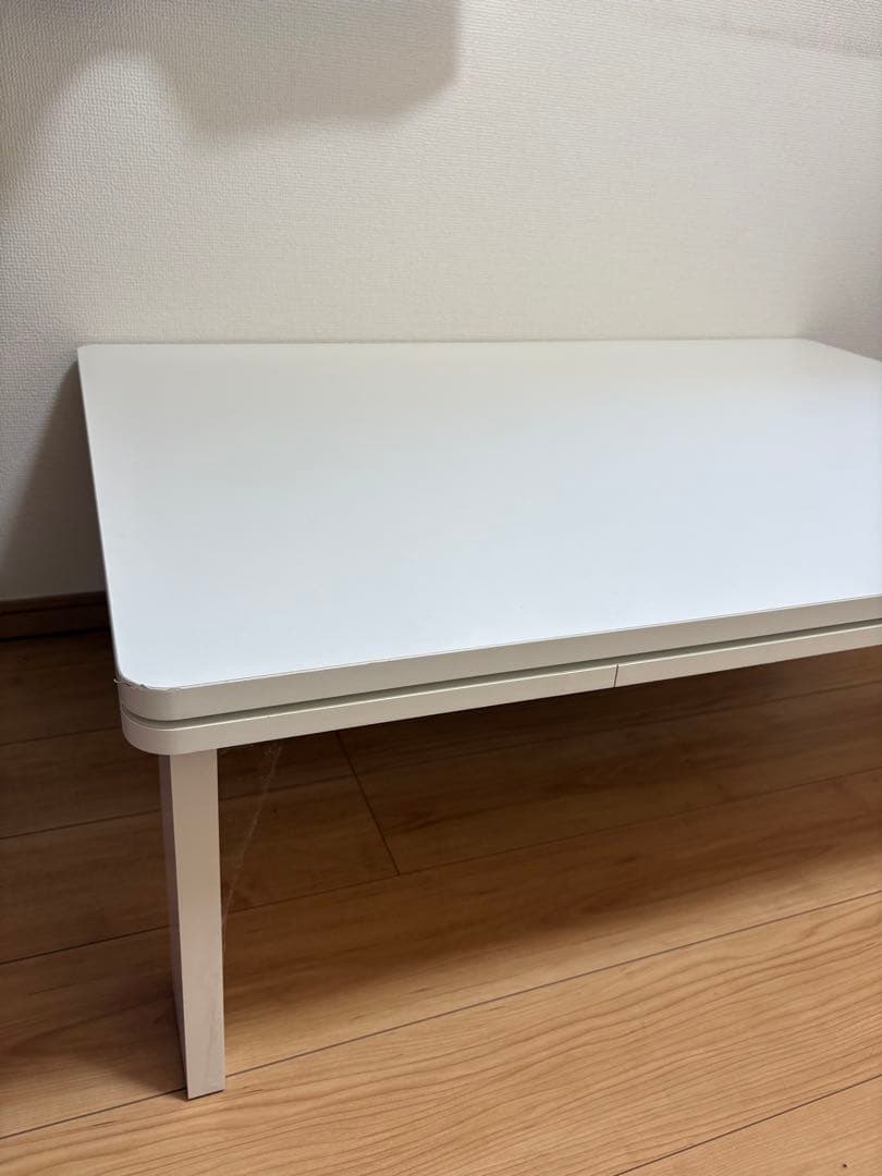 こたつ ローテーブル 折れ足 折りたたみ テーブル 白 ホワイト 机