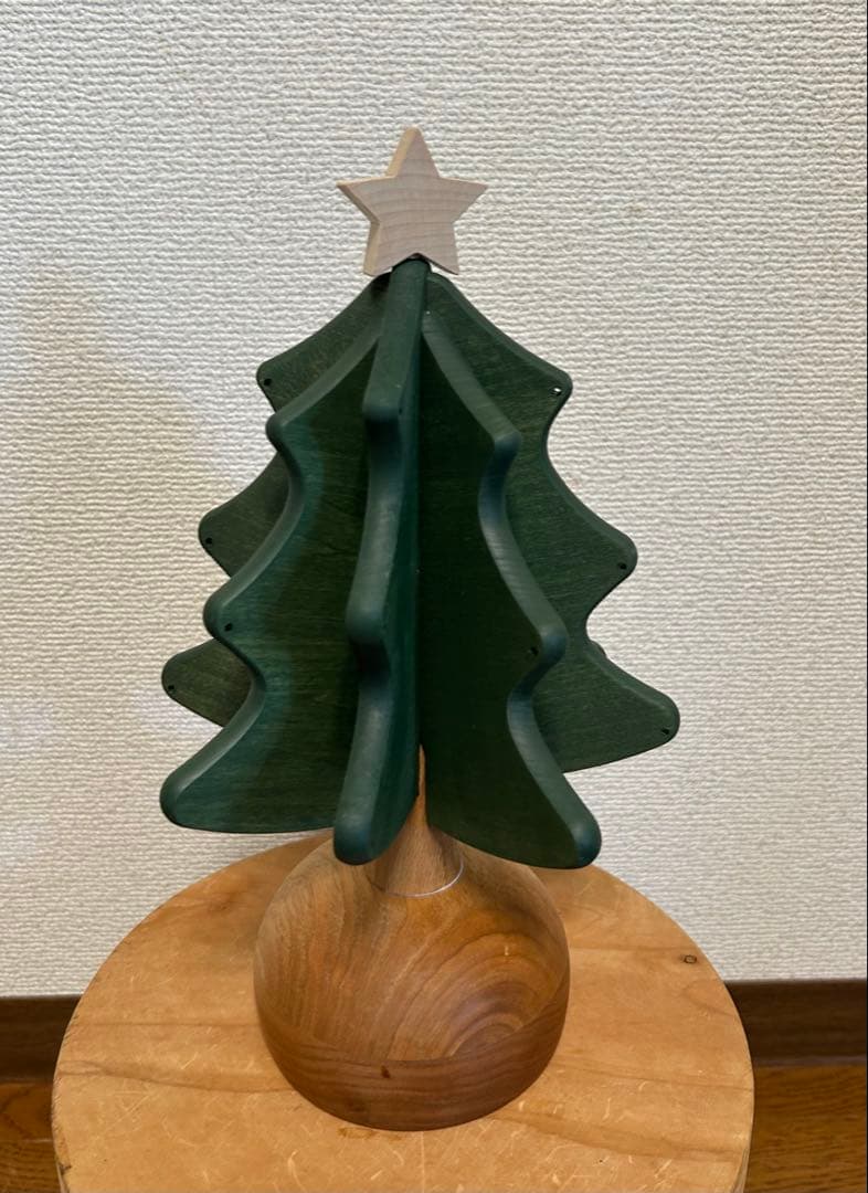 オークビレッジ　木製クリスマスオルゴールツリー