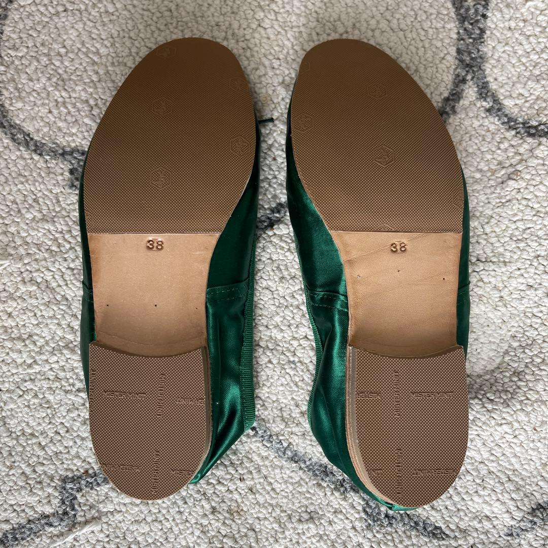 [新品]ポルセリ　サテン バレエシューズ　38