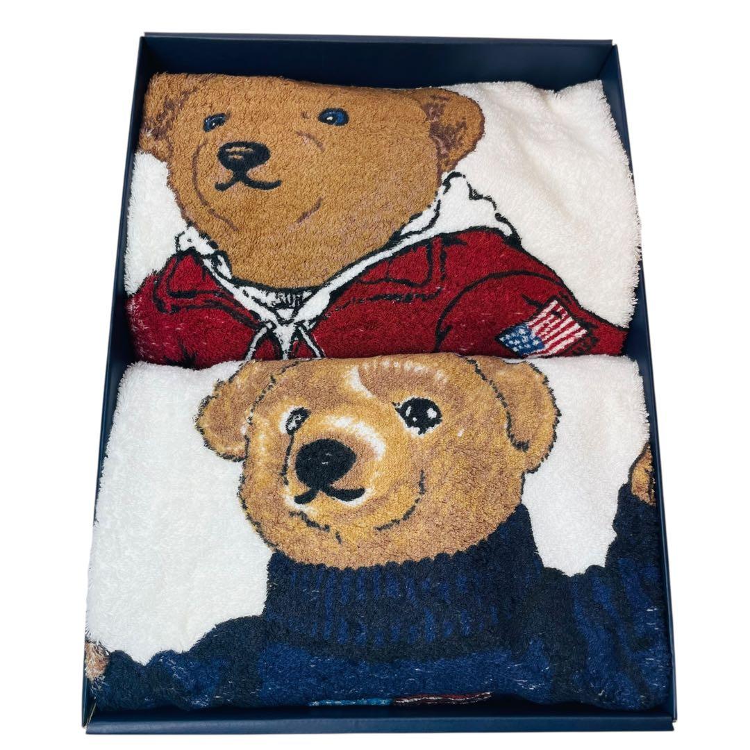 RALPH LAUREN ラルフローレン ポロベア タオルケット ビーチタオル