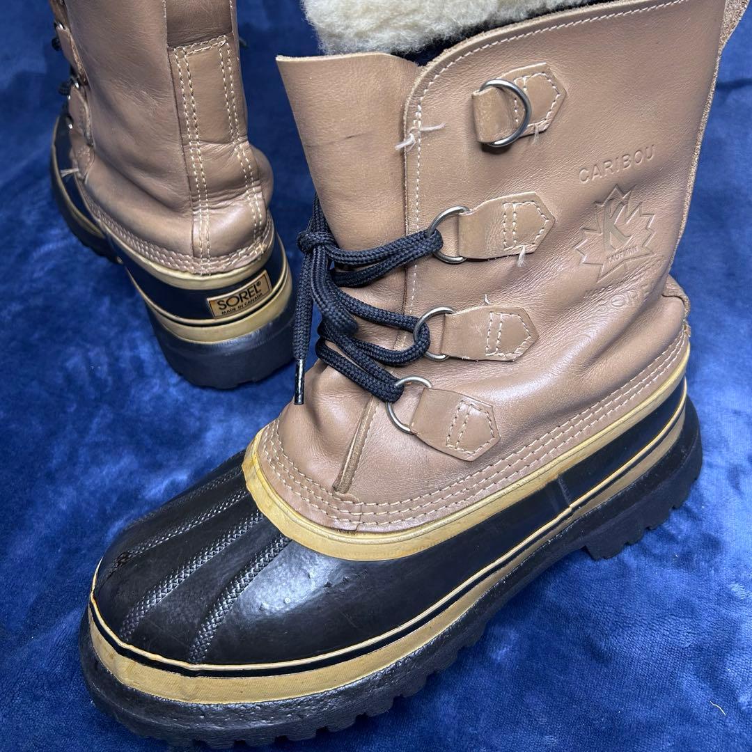 激レア SOREL ソレル CARIBOU カナダ製　メイプルロゴ
