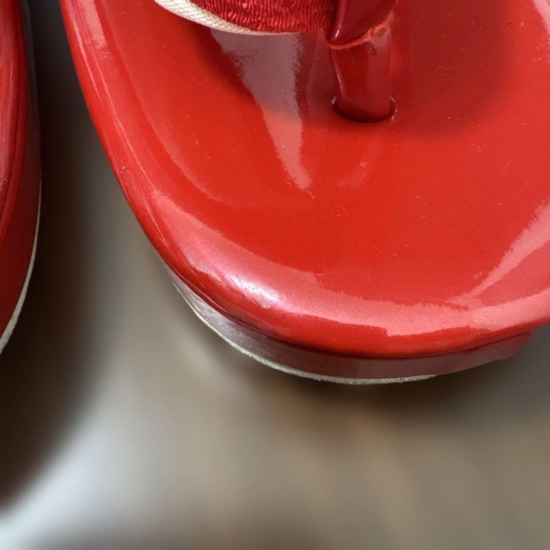 七五三　7歳　草履・バッグ　2点セット　ちりめん　八重桜