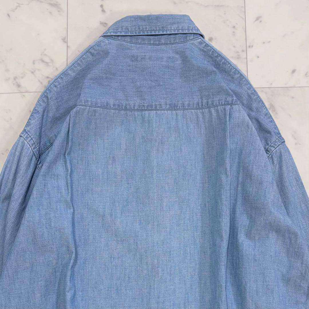 美品✨フレームワーク　ダンガリーシャツ　ゆったり　デニムシャツ　人気　ブルー