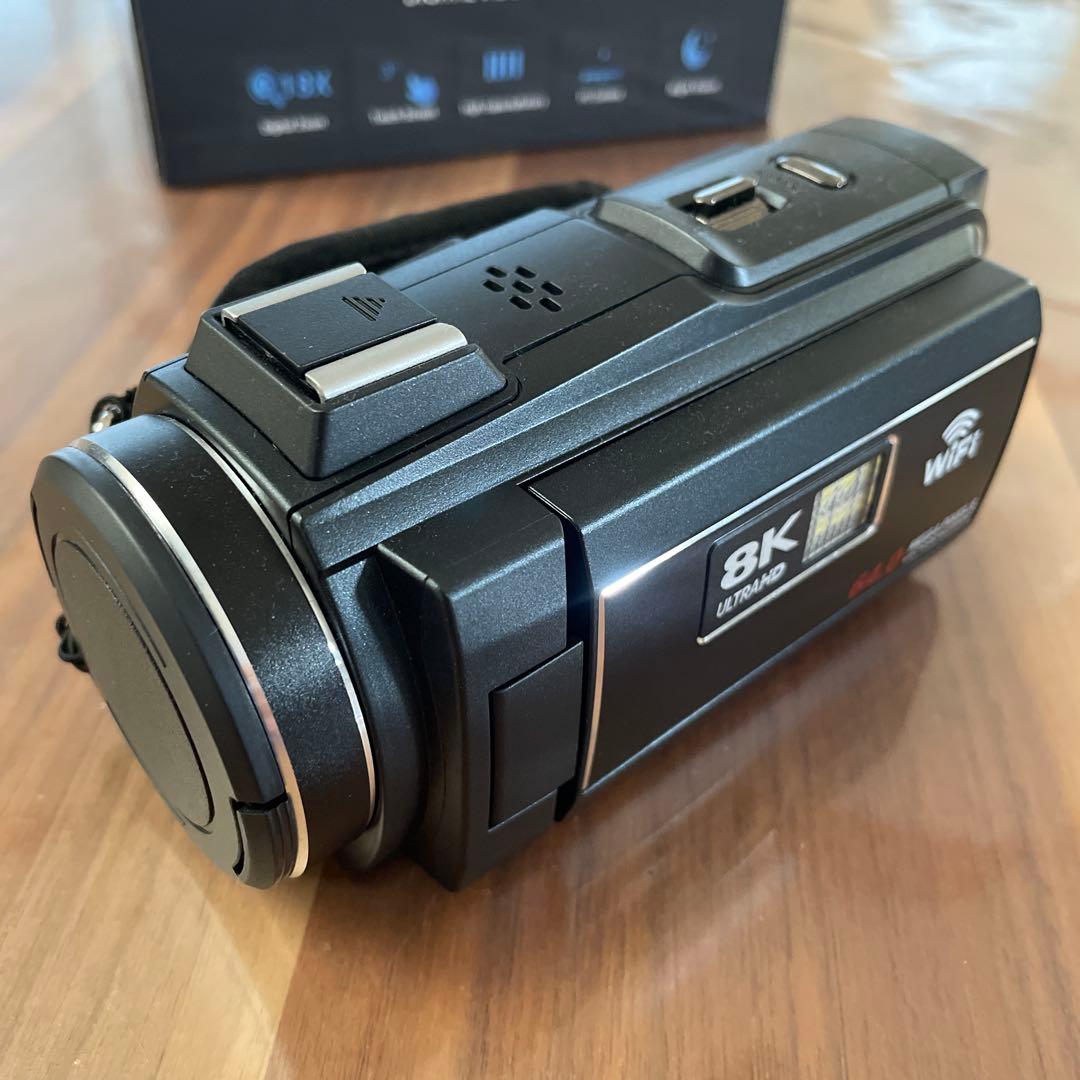 ビデオカメラカメラ8K6400万画素 18倍ズームWifi内蔵ライトハンディカム
