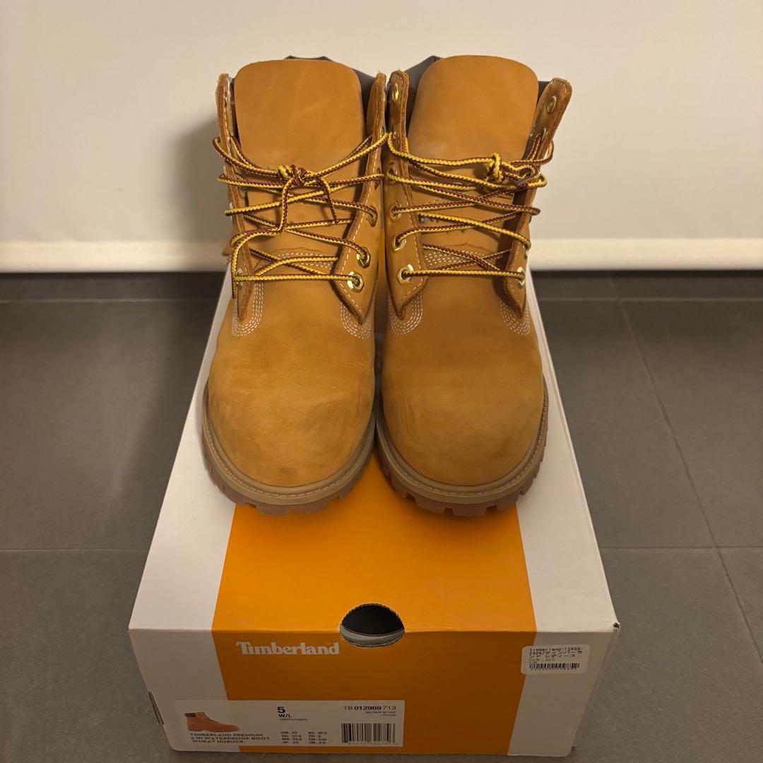 【美品】Timberland premium ウォータープルーフ23.0