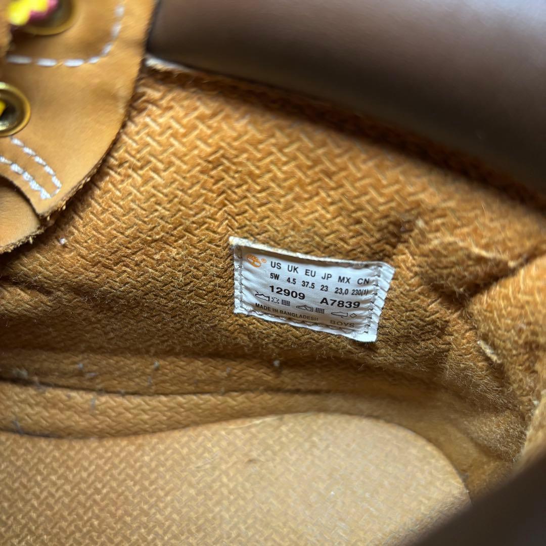 【美品】Timberland premium ウォータープルーフ23.0