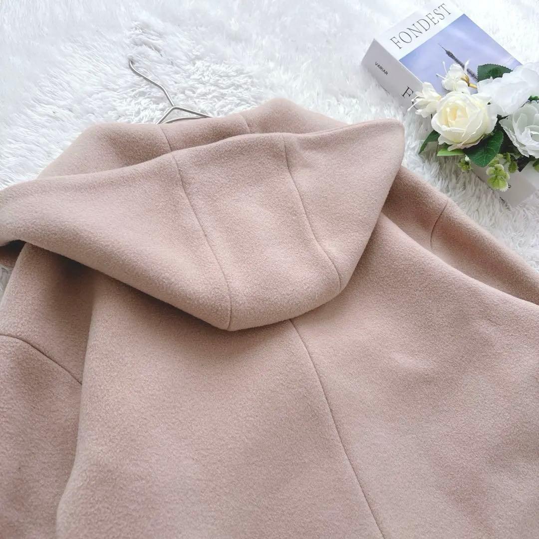 最終価格✨定価5.3万 ANAYI ダブルビーバーフードコート キャメル