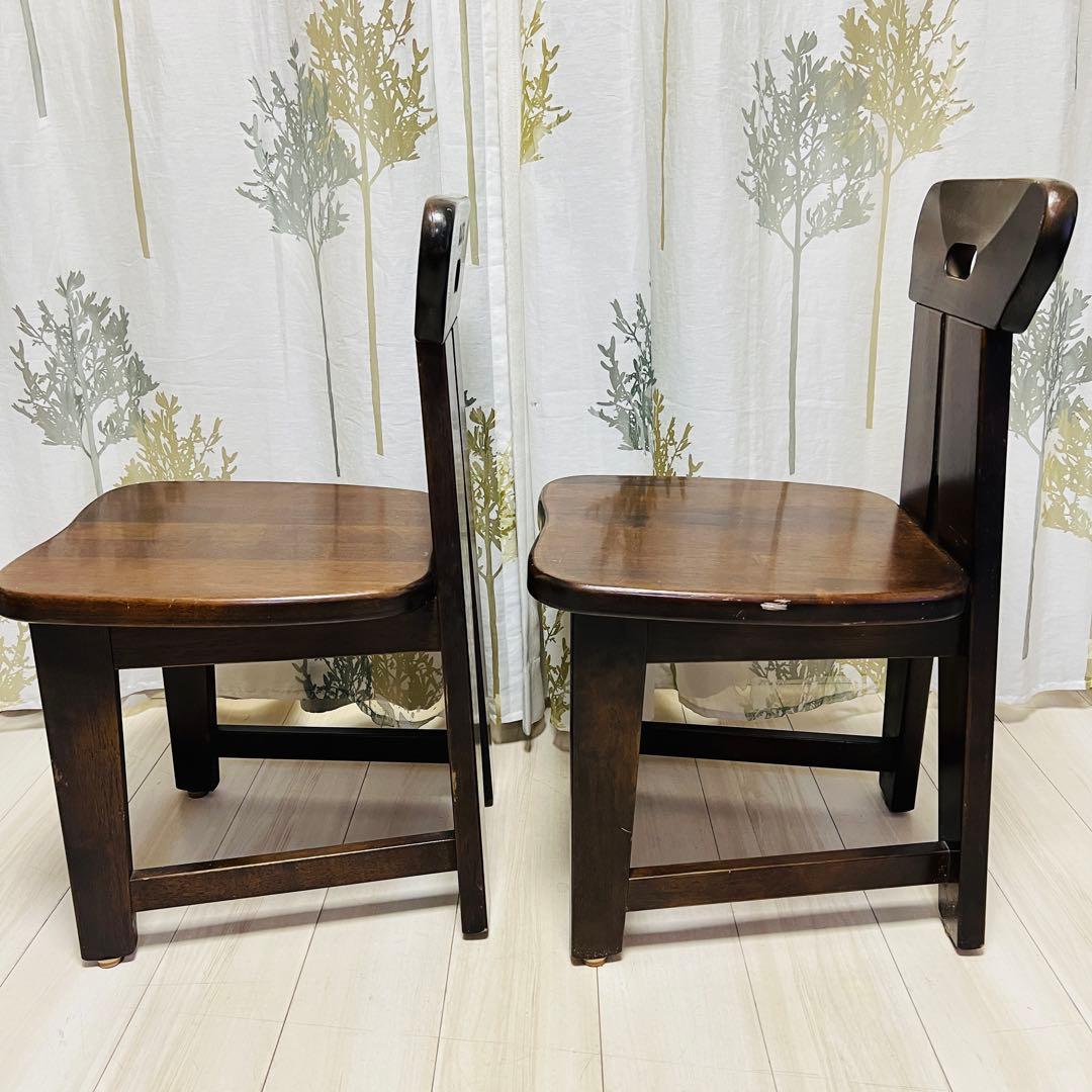 【廃盤品】カリモク RUSTIC 2脚セット ダイニングチェア②