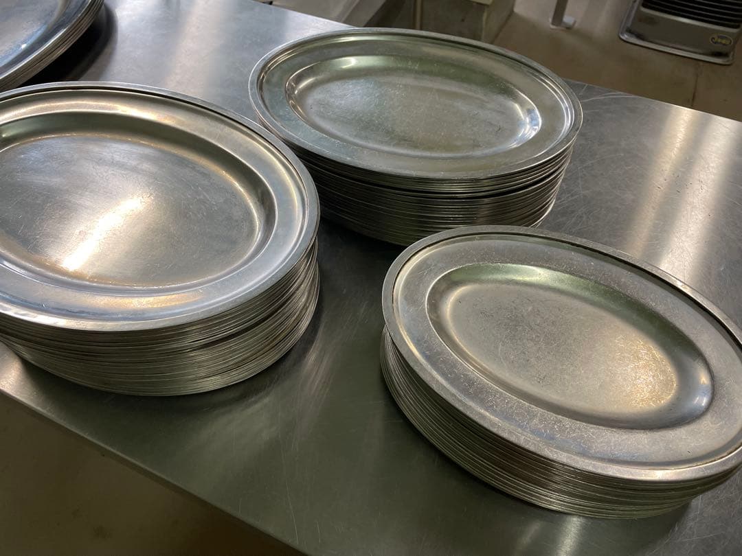 【お買い得！】ステンレス小判皿 サイズ違い82枚セット