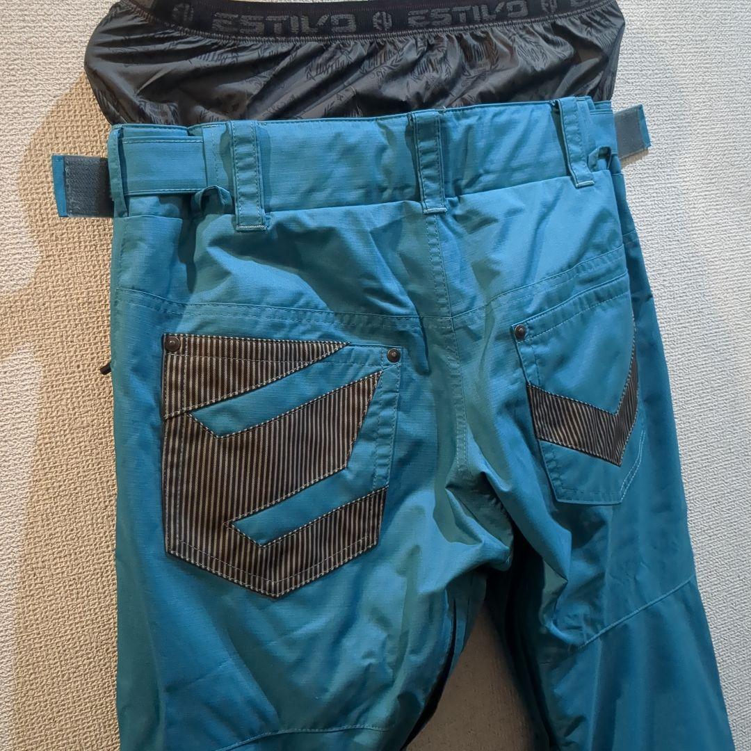 【最終処分1/31迄】美品SSTIVO スノーボードパンツ　MENS 青　S