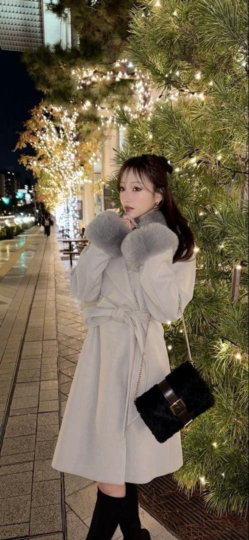 RESEXXY ファー付きコート