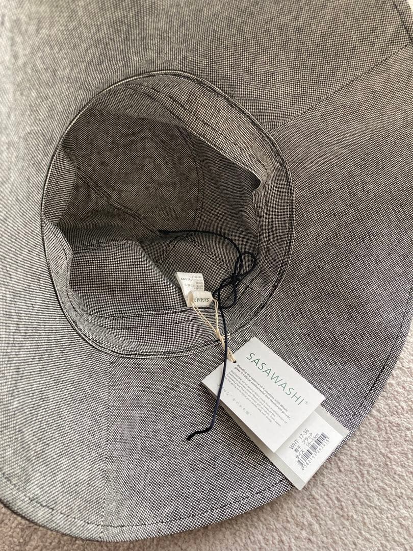 新品　未使用　ささ和紙　帽子　SASAWASHI ハット　タグ付き