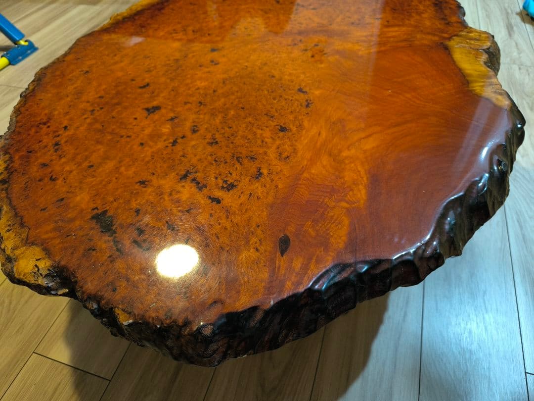 1枚板　花梨　希少　ローテーブル　年代物