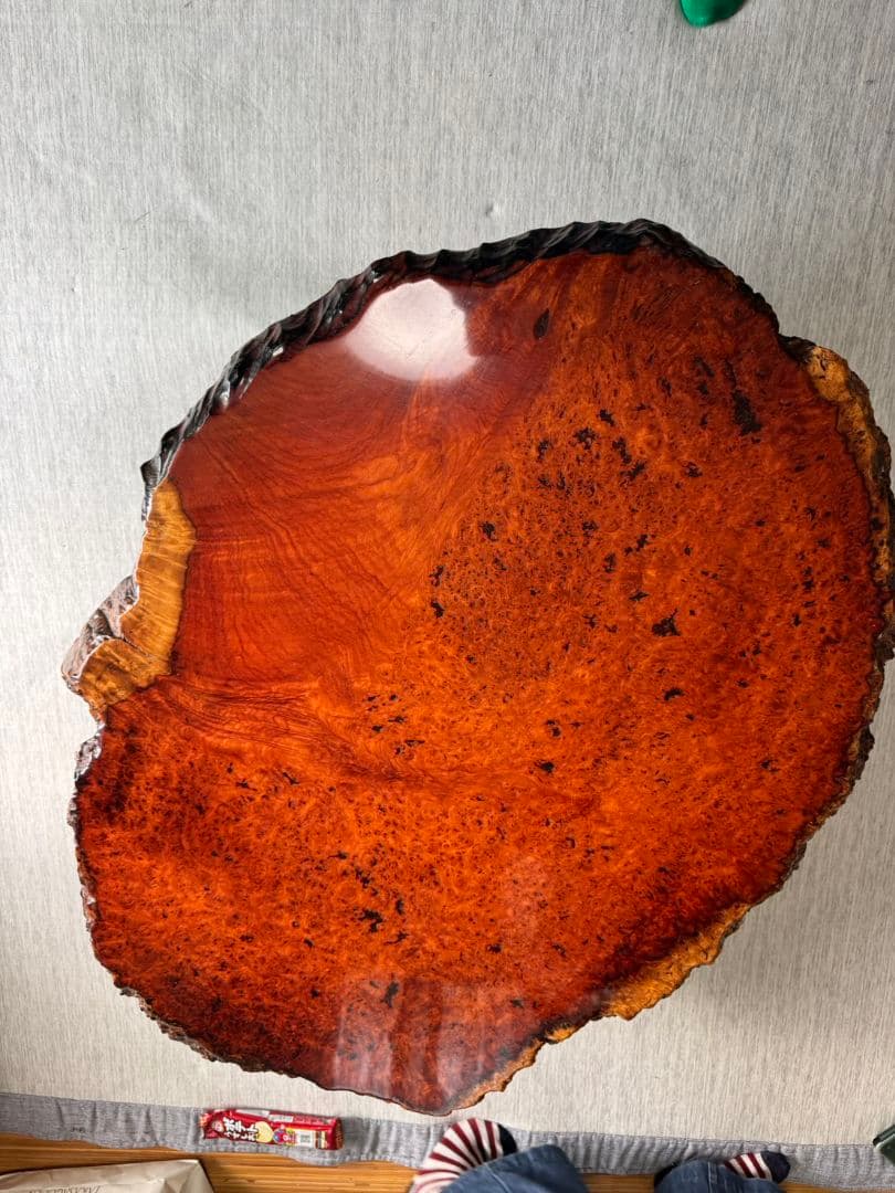 1枚板　花梨　希少　ローテーブル　年代物