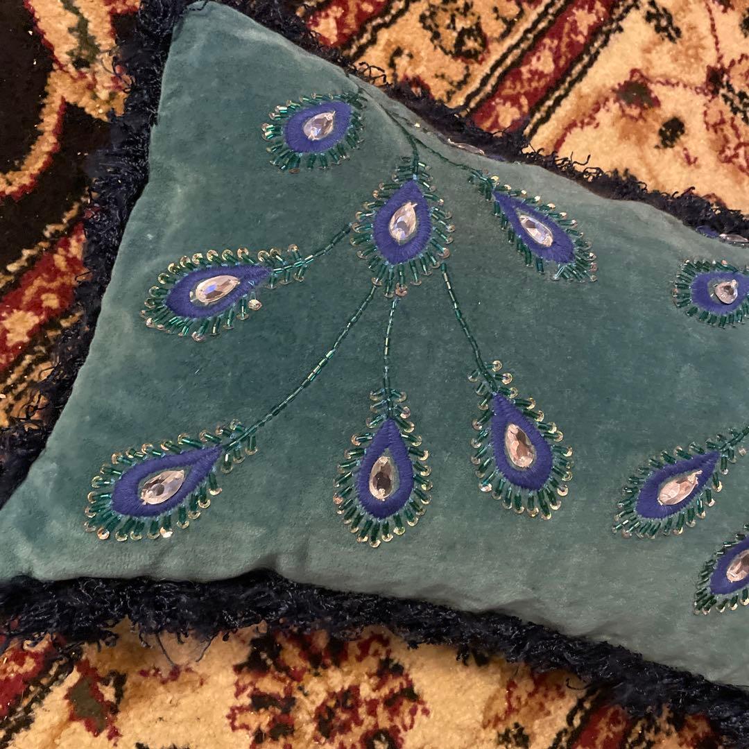 フランフラン　ビーズクッション　グリーン