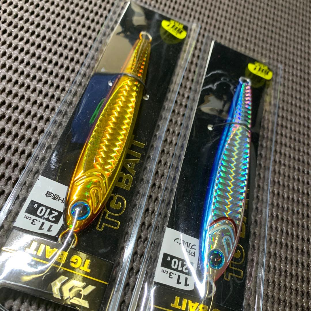 宮*二様 定番カラー値上がり間近！ダイワTGベイト210g2本　赤金ブルピン　タ