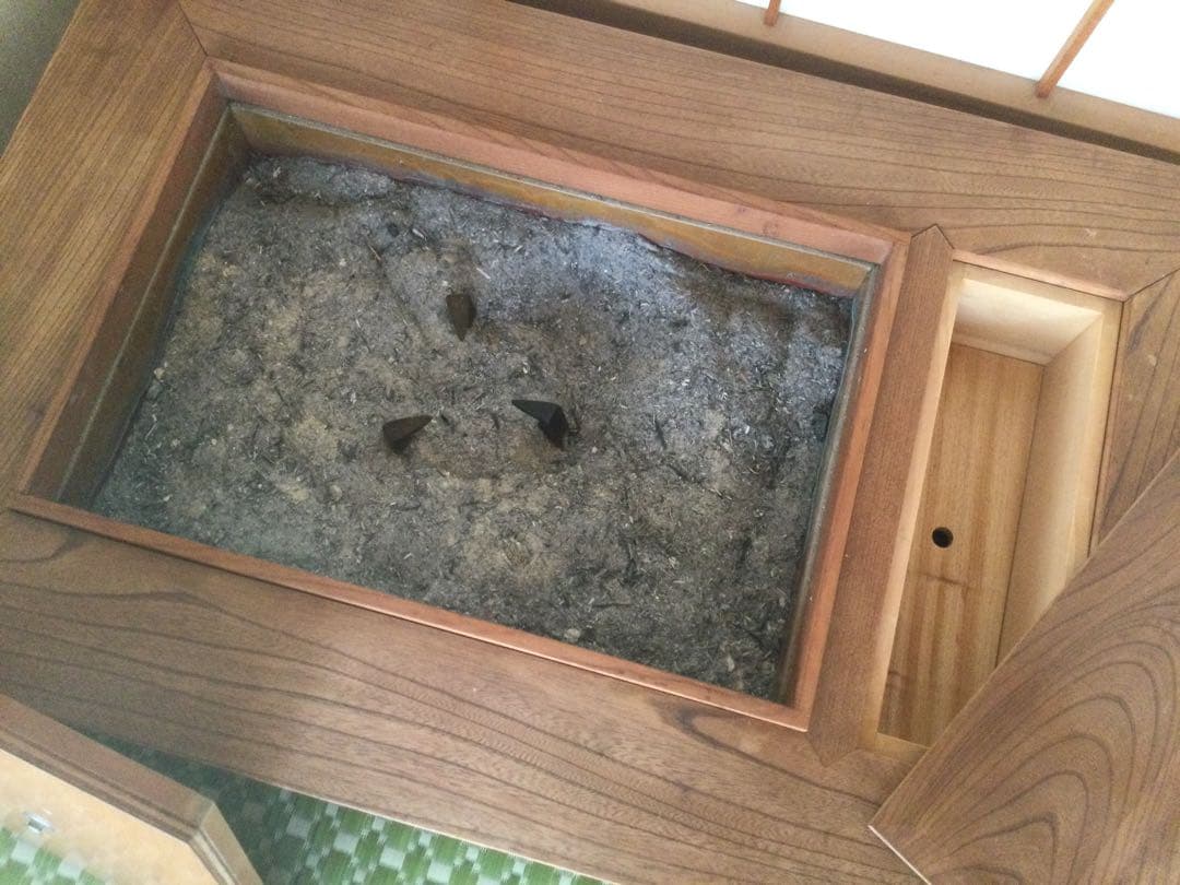 欅 ケヤキ 火鉢　長火鉢 囲炉裏テーブル 座敷机 古民家