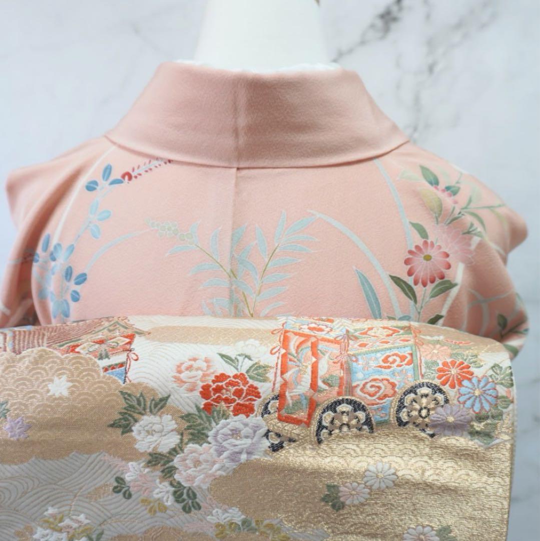 訪問着 フルセットa498 卒業式　入学式　お宮参り　七五三　結婚式　落款