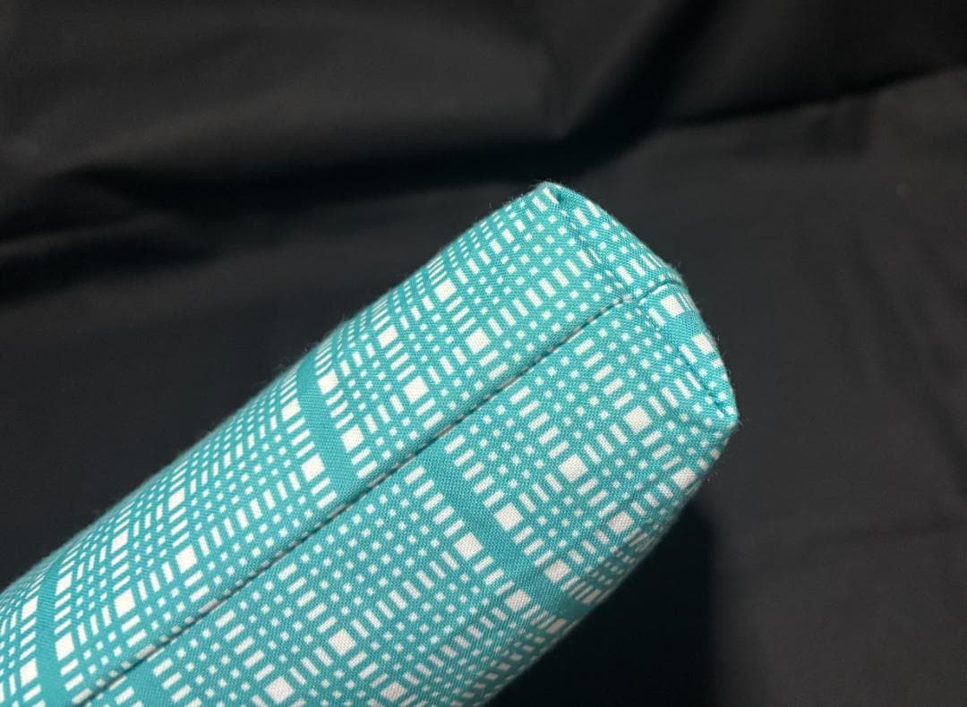 バンブー手提げ 翁格子 浅葱