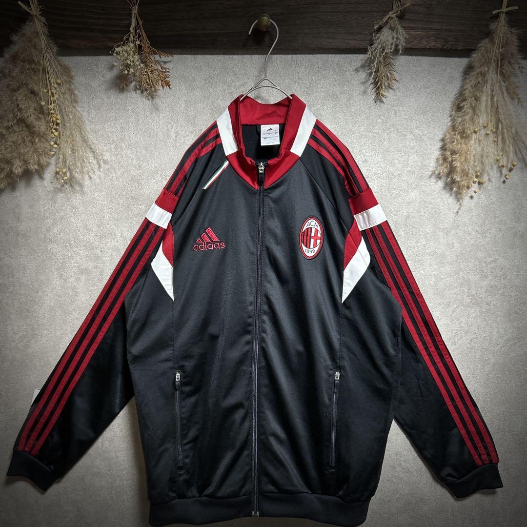 あ*様 セットアップ adidas トラックジャケット ACミラン 赤×黒×白