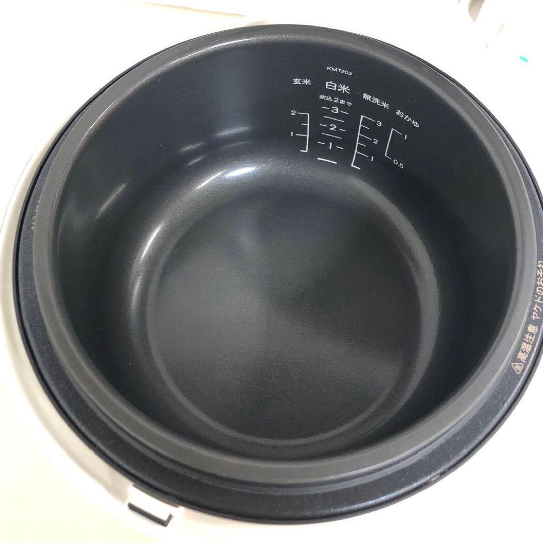 BALMUDA The Gohan 炊飯器　K03A-WH ホワイト　3合炊き