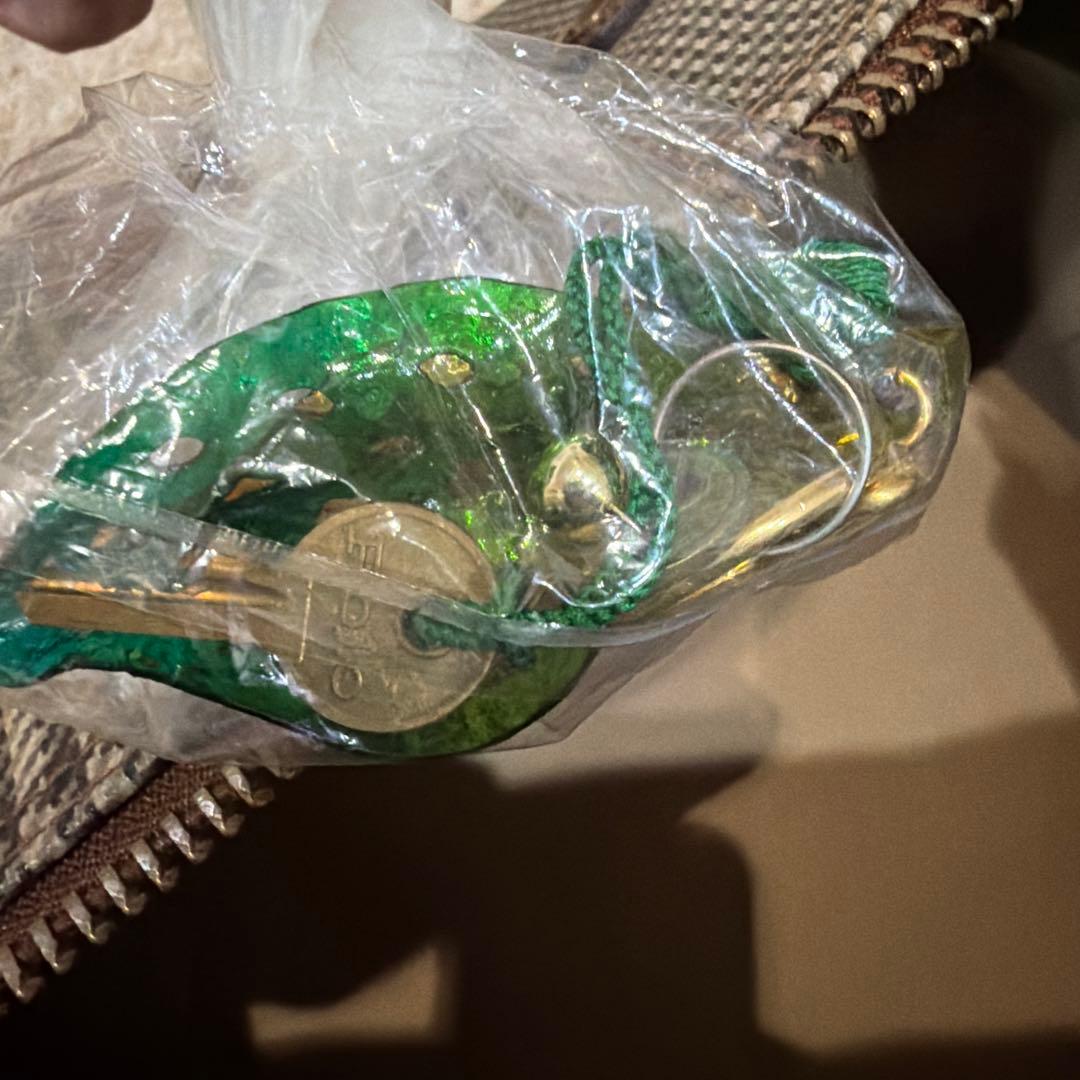 pvcレザー　RalphLauren ボストンバッグ　南京錠付き