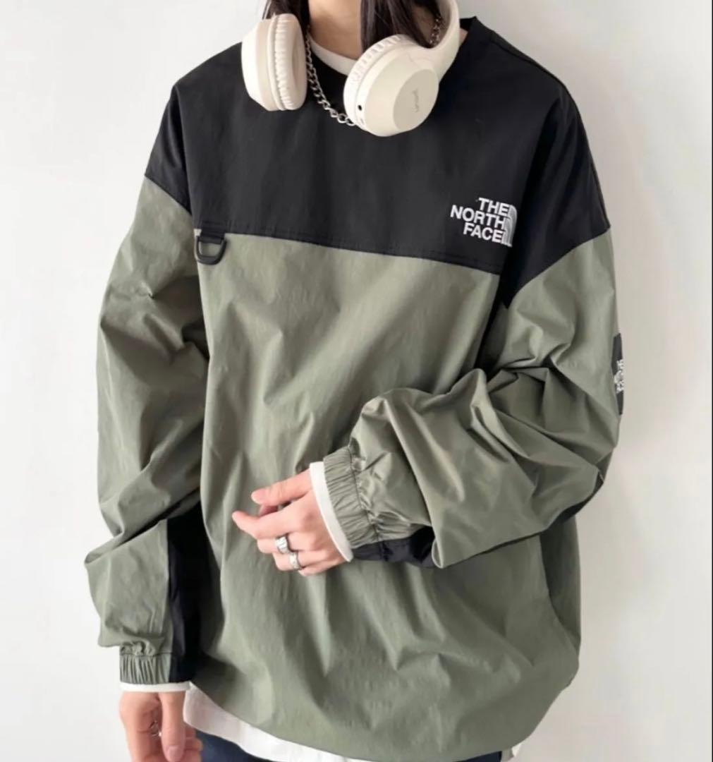 新品 M ノースフェイス ALBANY CREWNECK ナイロンジャケット