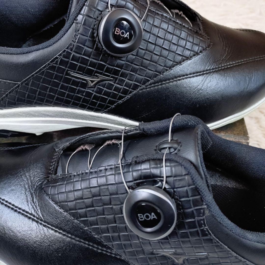 MIZUNO GOLF　ワイドスタイル003 ボア　ゴルフシューズ　黒