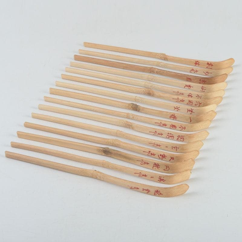 茶道具　茶杓師　影林宗篤作　歴代茶杓集　十五点揃　共箱　V　9882