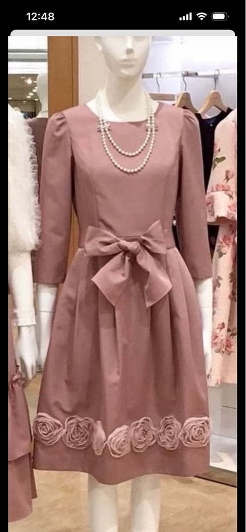 【休日価格】エムズグレイシー未使用お花モチーフワンピース