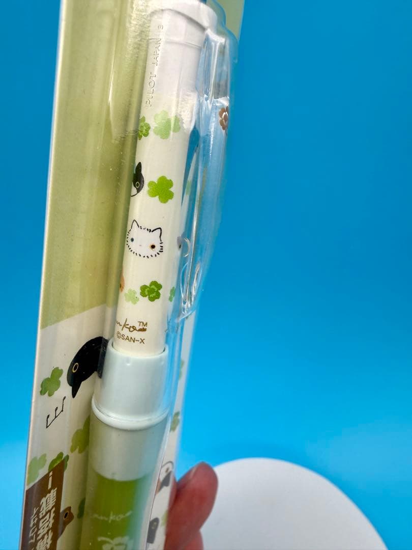 日本製 San-X 靴下にゃんこ Dr四つ葉柄 0.5mm シャープペン