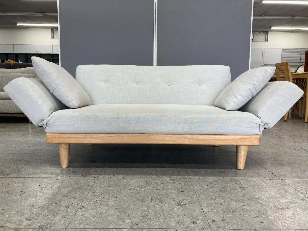 LOWYA 2人掛けソファ リクライニング アイボリー