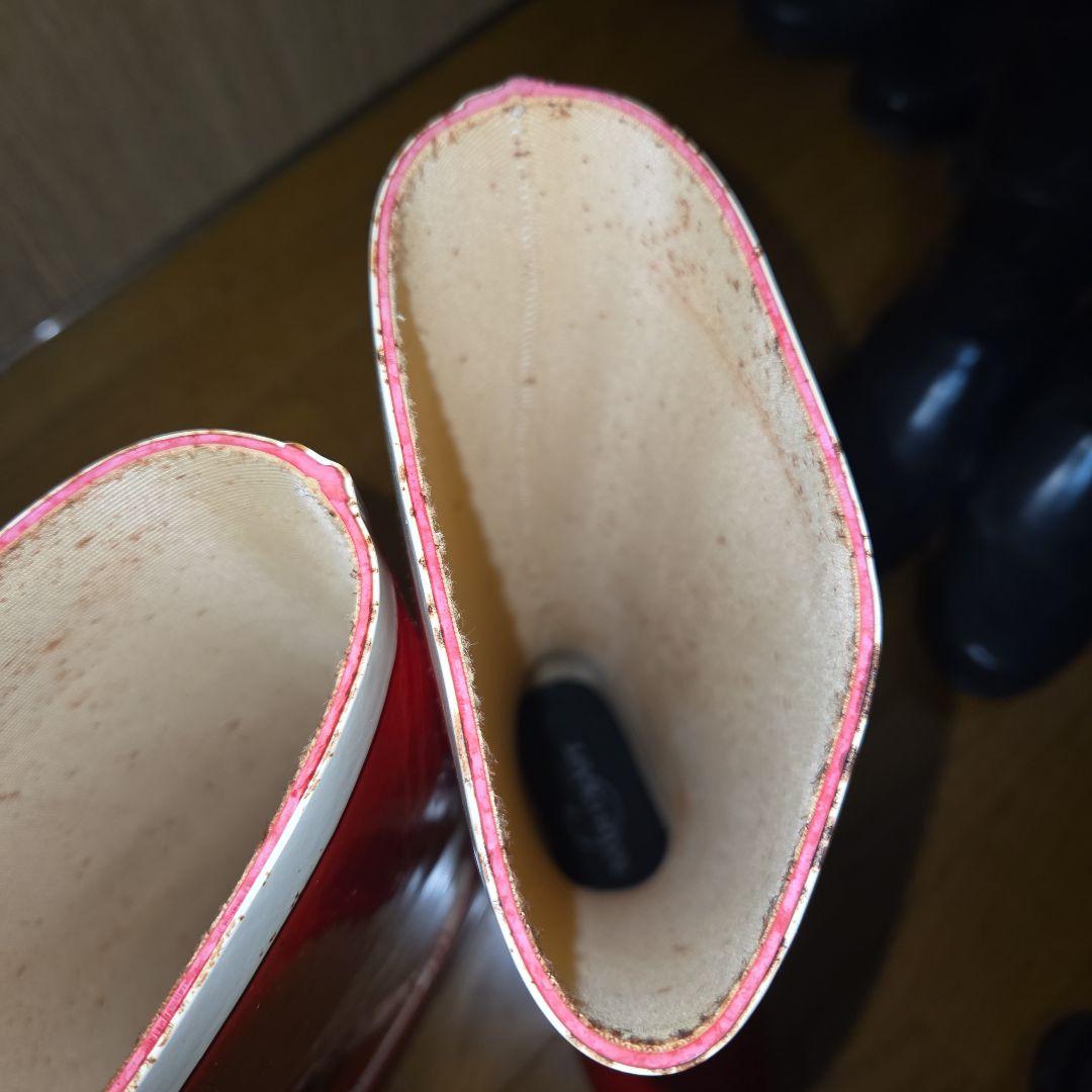 ヴィンテージ　レインブーツ　ラバーブーツ　バスクラフト　レッド