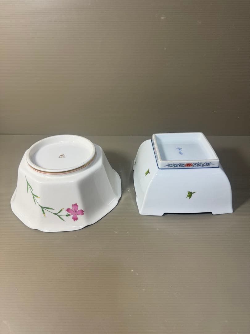 2606 深川製磁　香蘭社　まとめ売り　鉢2客　蓋付碗1客　急須1客