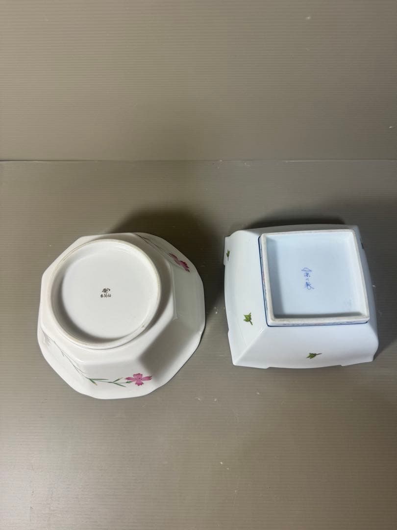 2606 深川製磁　香蘭社　まとめ売り　鉢2客　蓋付碗1客　急須1客