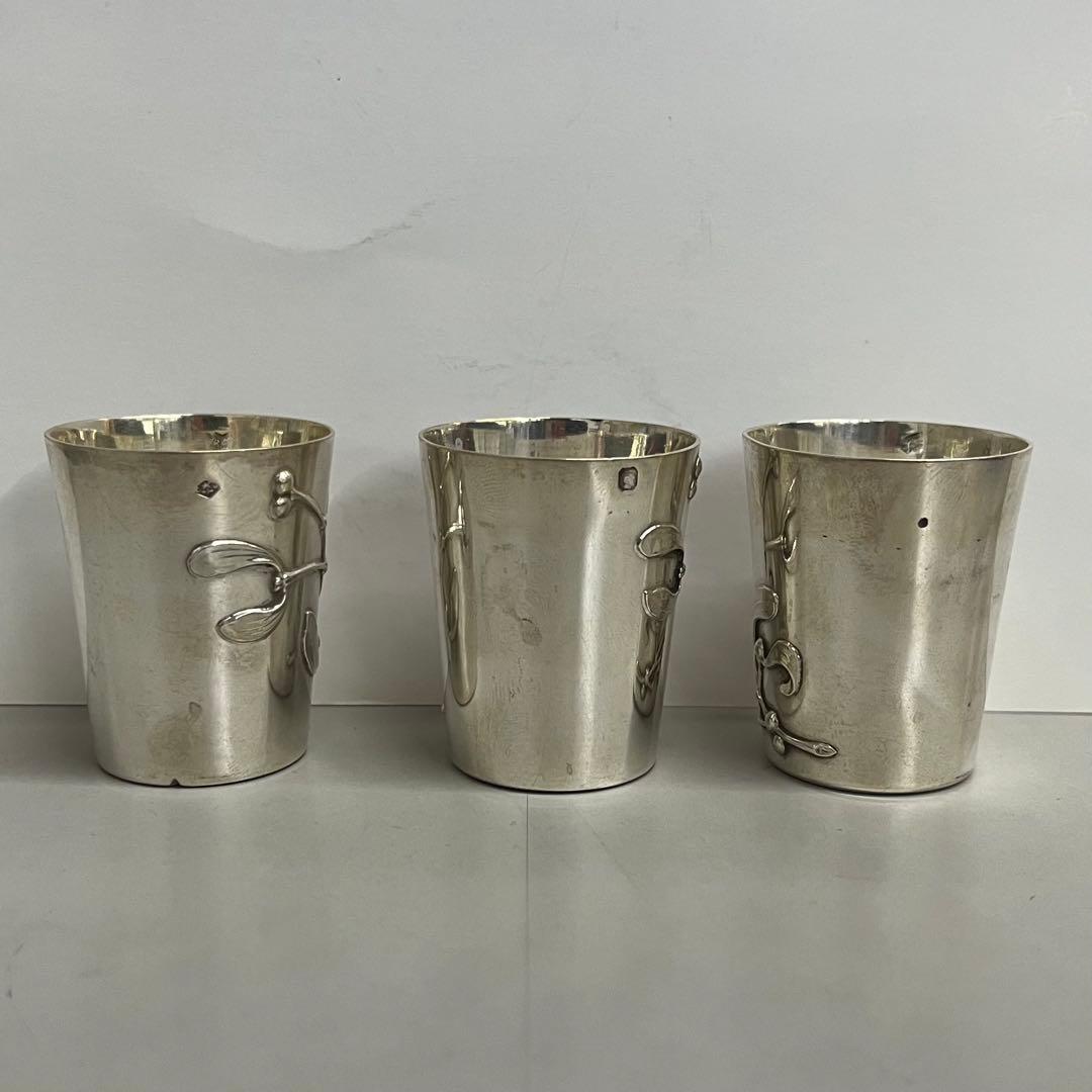 フランス　パリ　アンティーク　シルバー　銀製　リキュールカップ