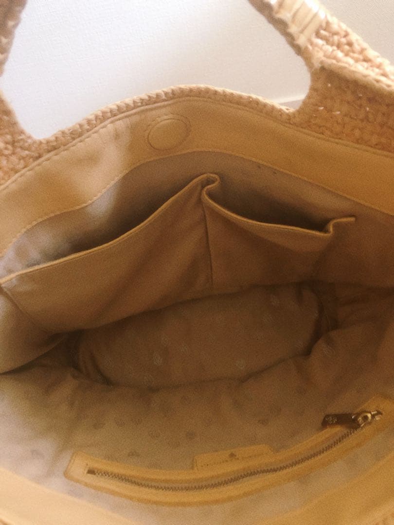 ヘレンカミンスキー ラフィアバッグ かごバッグ ハンドバッグ トートバッグ 袋付