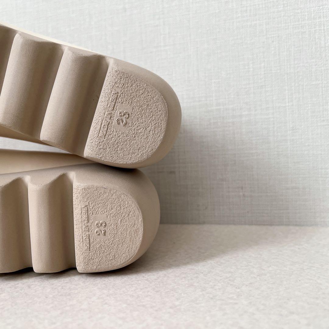 HILLS AVENUE ヒールローファー ウエーブソール 厚底 23cm