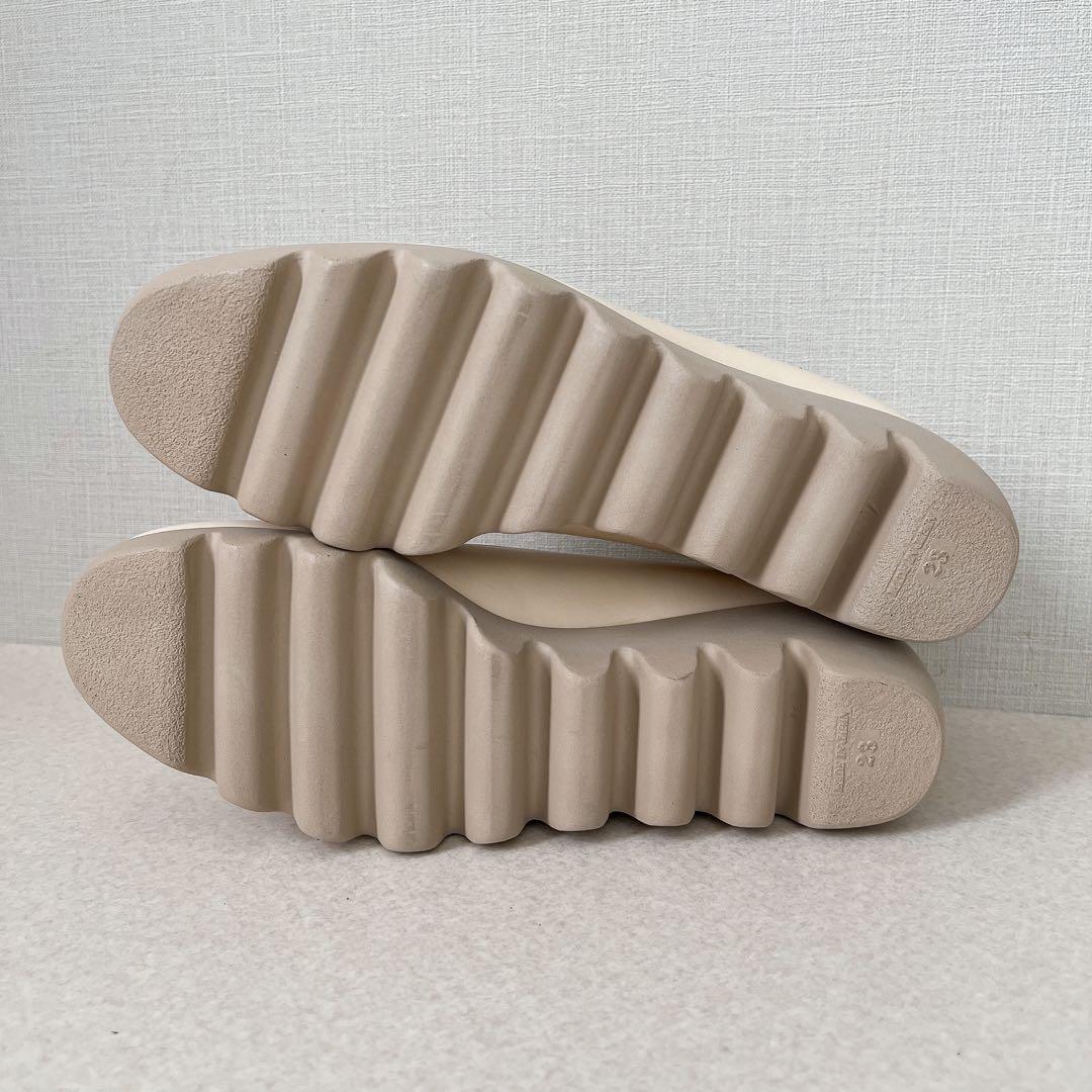 HILLS AVENUE ヒールローファー ウエーブソール 厚底 23cm