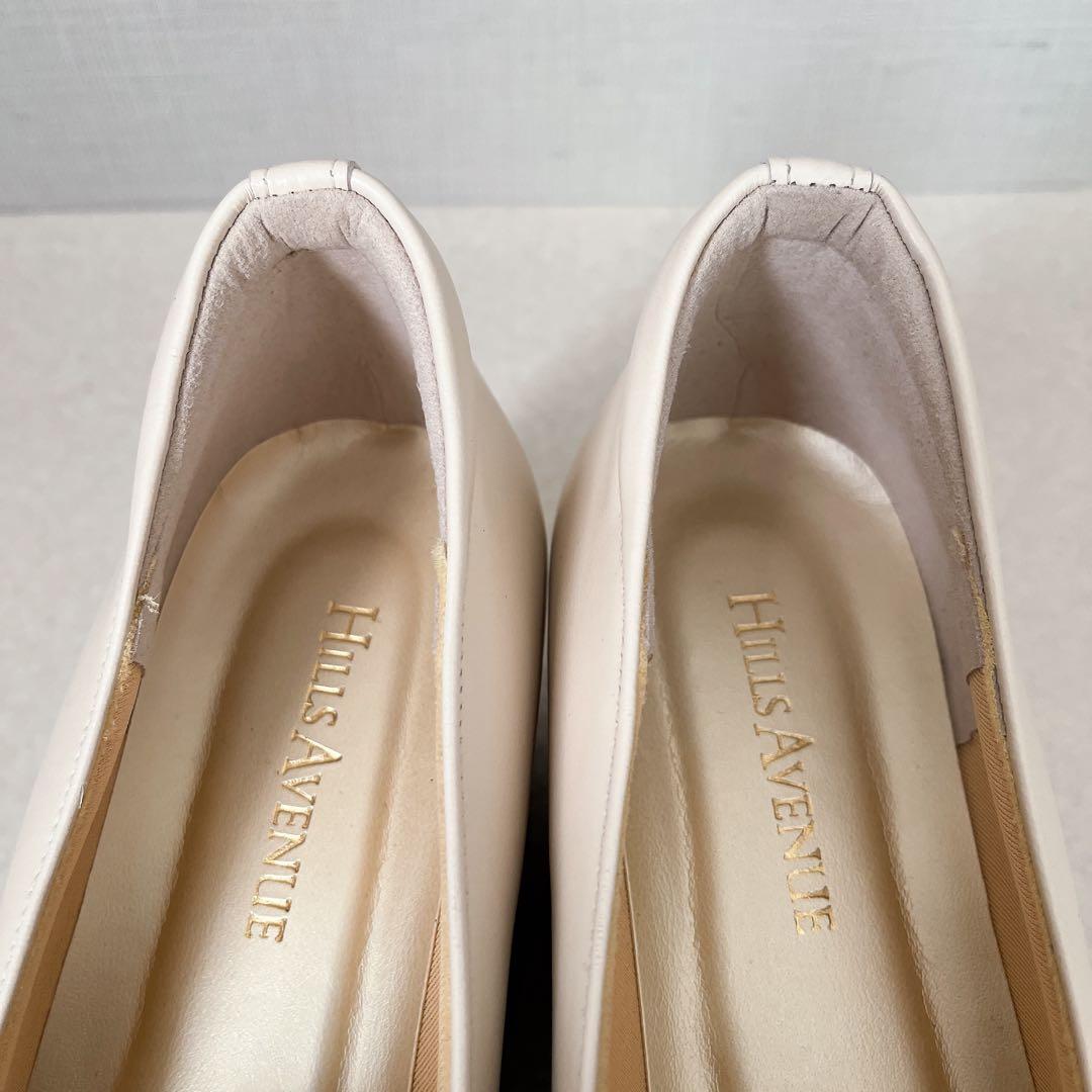 HILLS AVENUE ヒールローファー ウエーブソール 厚底 23cm