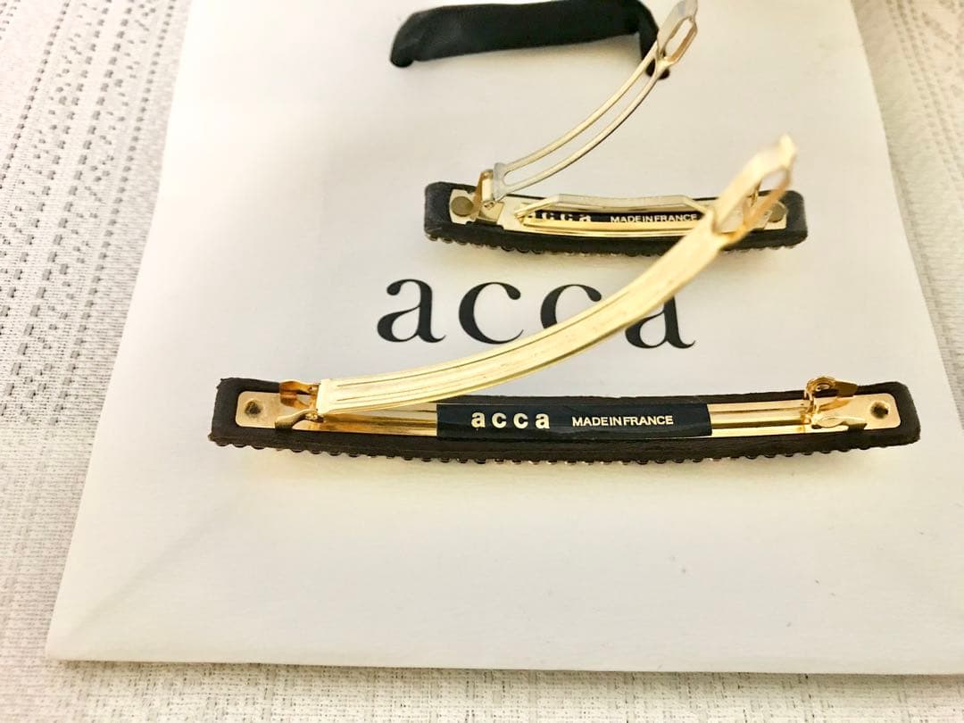 新品 2点セットaccaアッカ ブリジットバレッタヘアアクセサリークリップ